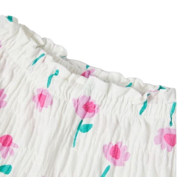 ZARA Kids | White | FLUID TEXTURED PANTS - Picture 3 of 4